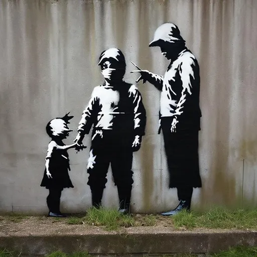 Prompt: Banksy banksy