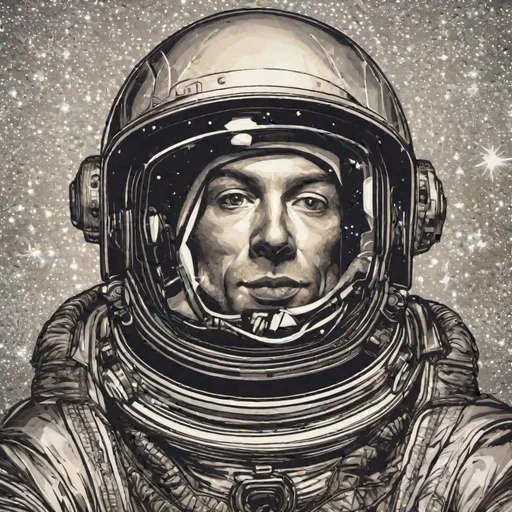 Prompt: Renaissance-style portrait of an astronaut in space, detailed starry background, reflective helmet.