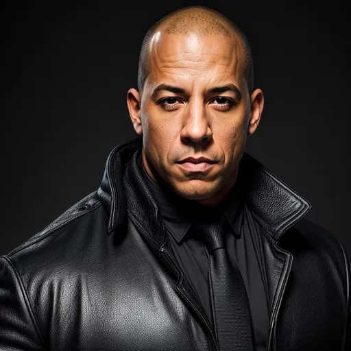 Prompt: Waist high Portrait of a handsome vin diesel in coat with tie,  perfect detailed face, detailed symmetric hazel eyes with circular iris, realistic, stunning realistic photograph, 3d render, octane render, intricately detailed, cinematic, trending on art station, Isometric, Centered hiper eallistic cover photo, awesome full color, hand drawn, dark, gritty, klimt, erte 64k, high definition, cinematic, neoprene, portrait featured on unsplash, stylized digital art, smooth, ultra high definition, 8k, unreal engine 5, ultra sharp focus, intricate artwork masterpiece, ominous, epic, trending on artstation, highly detailed, vibrant