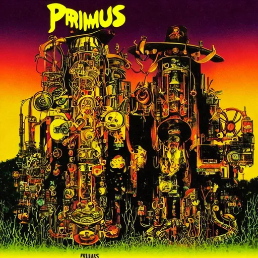 Prompt: primus album cover