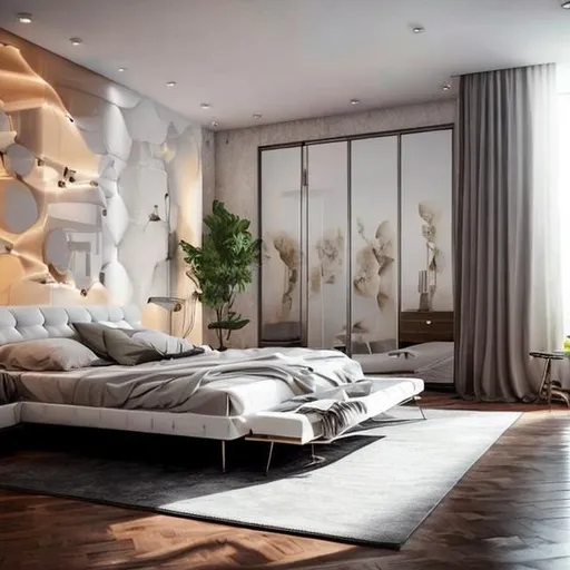 Prompt: create a modern bedroom like everyone should love

