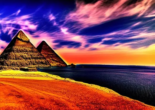 Prompt: long shot scenic professional photograph of {scenery}, perfect viewpoint, highly detailed, wide-angle lens, hyper realistic, with dramatic sky, Egypt polarizing filter, natural lighting, vivid colors, everything in sharp focus, HDR, UHD, 64K