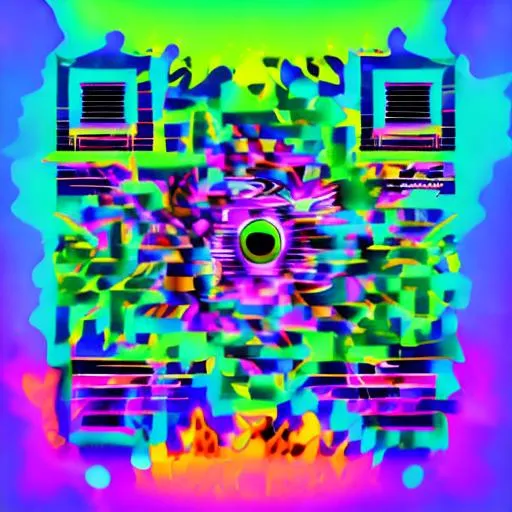 Prompt: psychedelic rave, eye logo