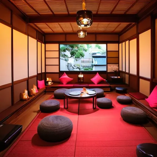 Prompt: Kyoto Lounge Room