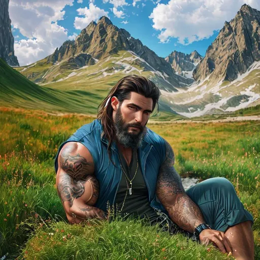 Prompt: UHD, 8k, high quality, ultra quality, cinematic lighting, special effects, hyper realism, hyper realistic, Very detailed, high detailed face, high detailed eyes, man, gorgeous, strong man, fitness