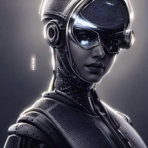 Prompt: a beautiful ultra detailed fine art portrait of a futuristic mechanical cybernetic police cyborg in uniform, by tom bagshaw and anna dittman, studio lighting, firefighter, golden ratio composition, 3 5 mm lens, cybernetic scifi, deep depth of field, artstation, 8 k