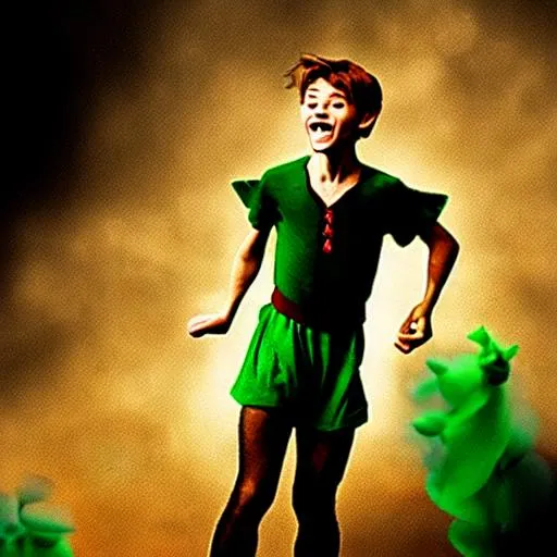 Prompt: peter pan farting