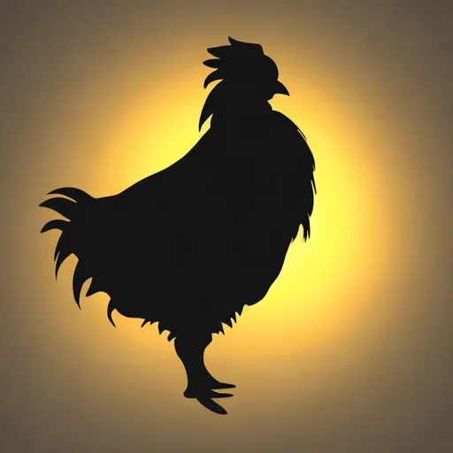 Prompt: Silky chicken silhouette 