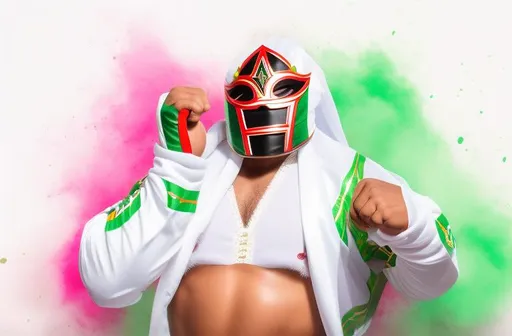 Prompt: Lucha Libre de Mexico.