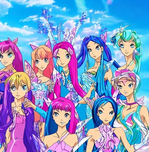 Musa perfeita, versão em anime | Winx club, Club, Disney aesthetic