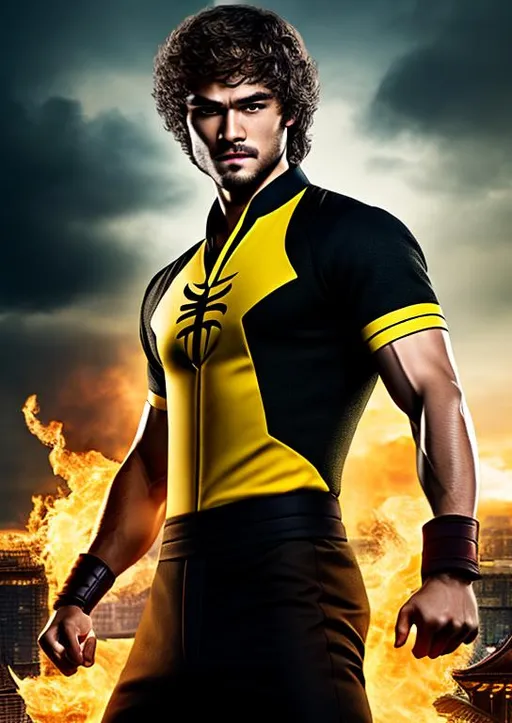 Prompt: High-resolution hyperrealistic photo of iron fist danny rand merged with xu shang-chi, photorealistic, highly detailed, uhd, hdr, 64k