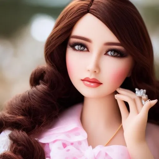 A woman turned into a porcelain doll.