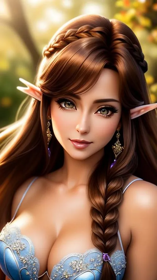 Prompt: {{{{highest quality concept art masterpiece}}}} oil painting, {{visible textured brush strokes}},

hyperrealistic intricate perfect full body of flirtatious seductive attractive cute gorgeous beautiful stunning feminine 47 year old anime like elf girl with 
{{hyperrealistic intricate perfect  brown long braid beautiful hair}} 
and 
{{hyperrealistic perfect clear brown eyes}} 
and hyperrealistic intricate perfect seductive attractive cute gorgeous beautiful stunning feminine face wearing 
{{hyperrealistic intricate red and white wool adventurer's robes}}

soft skin and light blue  blush cheeks and scary sadistic mad, 
face 
perfect anatomy, perfect composition approaching perfection, 

hyperrealistic intricate warm summer sunrise forest in background, {{sunrise}}, 

anime vibes, 
fantasy, 
cinematic volumetric dramatic 
dramatic studio 3d glamour lighting, 
backlit backlight, 
128k UHD HDR HD, professional long shot photography, 
unreal engine octane render trending on artstation, 

triadic colors,
sharp focus, 
occlusion, 
centered, 
symmetry, 
ultimate, 
shadows, 
highlights, 
contrast, 