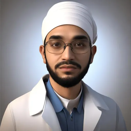 Prompt: Jabir ibn hayyan a Muslim chemist scientist realistic 3d portrait 