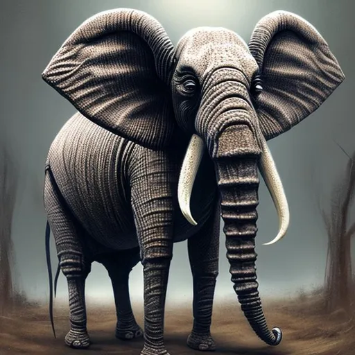 Prompt: arachnid elephant