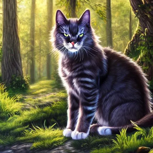 Warrior Cats Realistic Art · Creative Fabrica