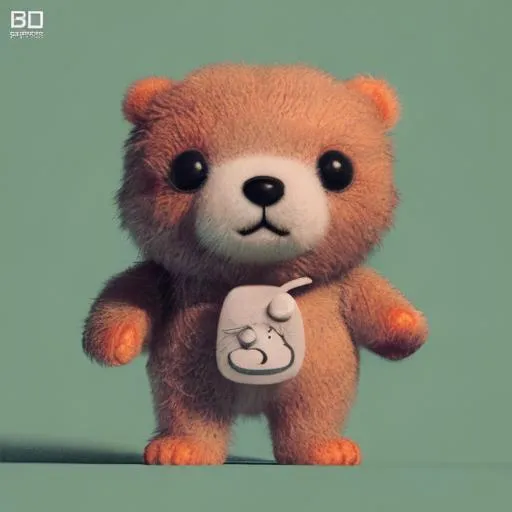 Little simple bear (with blender project)