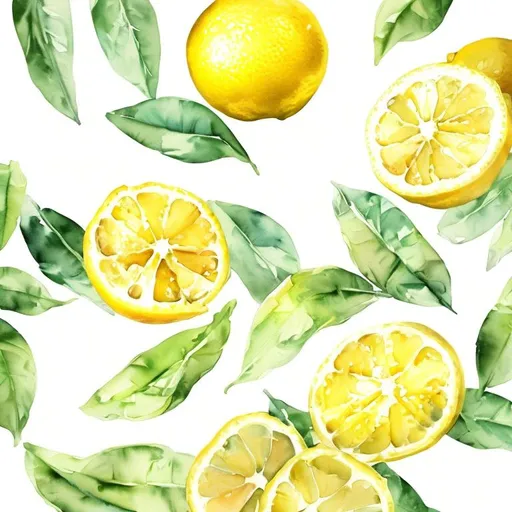 Prompt: watercolor, lemon, realistic