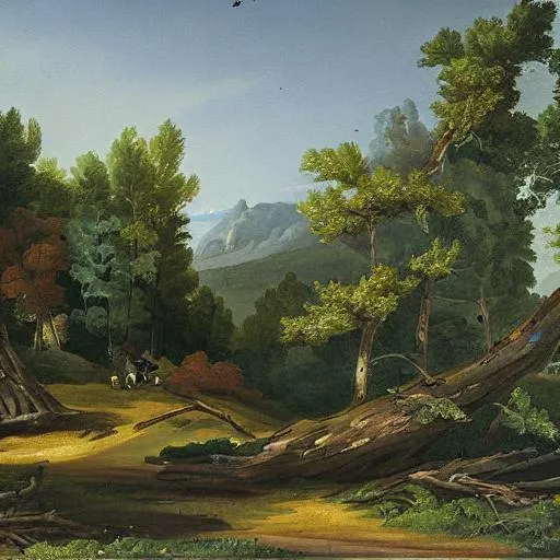 Prompt: a painting in the style of asher brown durand
