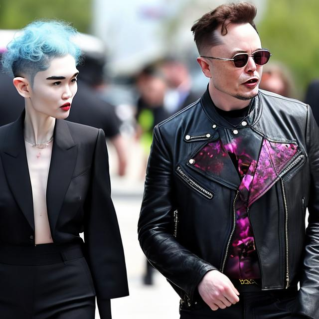 Grimes Hitting Elon Musk | OpenArt