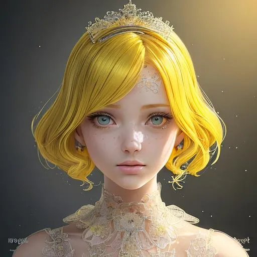 Prompt: ((best quality)), ((masterpiece)), ((realistic)), (detailed) illustration photographic , beautiful face, cute, smaragd queen, yellow hair color, perfect composition, elegant smaragd dress , hd octane render, messy wob cut,high resolution scan, masterpiece, hyperrealism, delicate detailed complex, highly detailed, intricate detailed, volumetric lighting, light reflection, highly detailed concept art, trending on artstation, vivid colors, melancholic, blue poison cloud background, loneliness, depressing, hopelessness, suffering
(((close up face shoot))), dim lights, 8k uhd, realistic, Nikon z9, raytracing, focus face, (sharpness:2. 0)