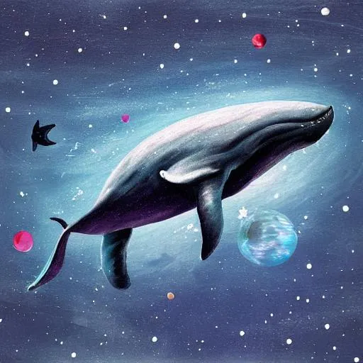 Prompt: space whale