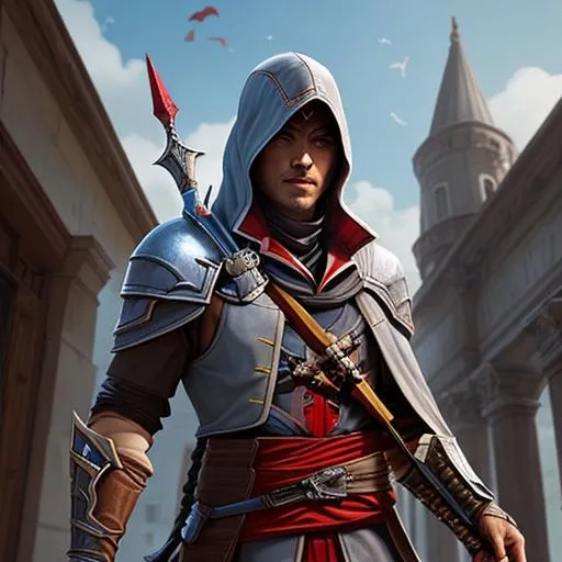 Prompt: Tiberius From Paladins As A Assassin From Assassin's Creed 