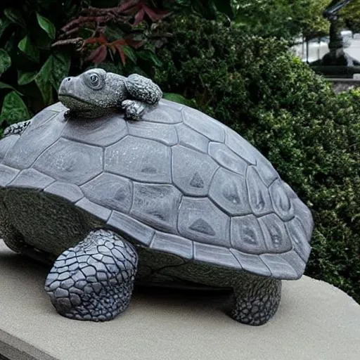 a turtle statue made of granite, ultra-realistic, | OpenArt