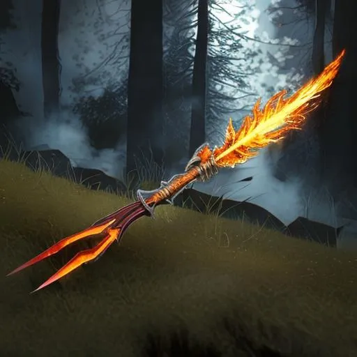 Prompt: Fire spear
