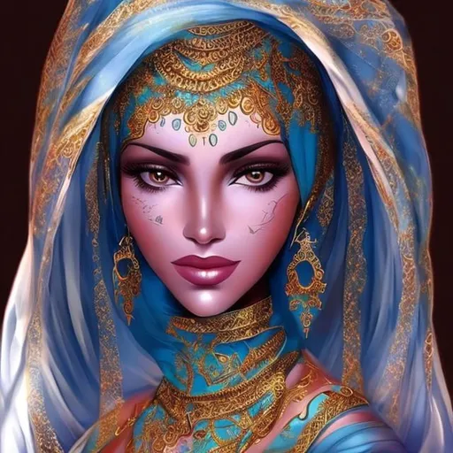 Prompt: beautiful jinn woman