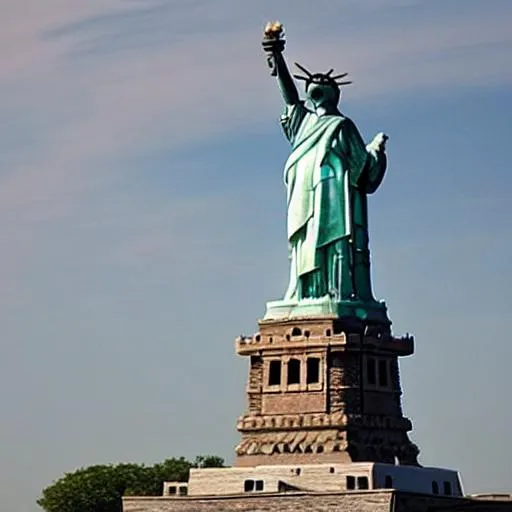 UFO over the Statue of Liberty | OpenArt