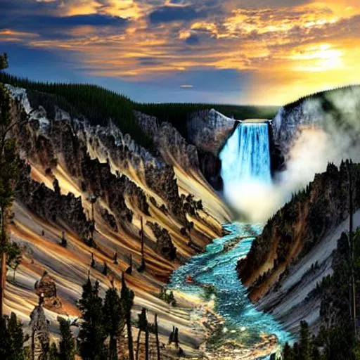 Prompt: yellowstone national park, supervolcano, violent explosive volcanic  eruption at dawn, insanely detailed, insanely realistic, insane details,  and art by  unreal engine 5, Detailed Render eyecandy Breathtaking 8k Greg Rutkowski Artgerm WLOP Alphonse Mucha dynamic lighting hyperdetailed intricately detailed Splash art Artstation triadic colors volumetric lighting, unreal engine 5, insane detail, ultra realistic, frostbite 3 engine, cryengine, 