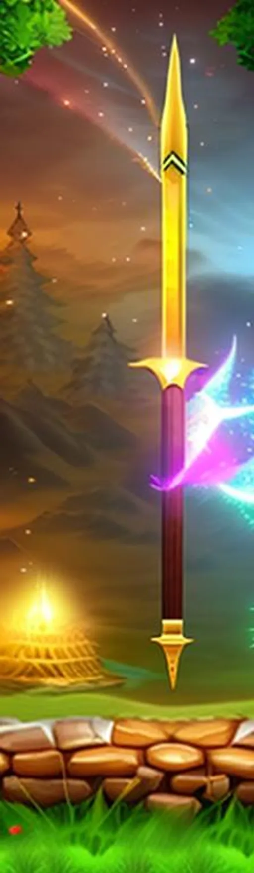 Prompt: magical Spear that could break realities
