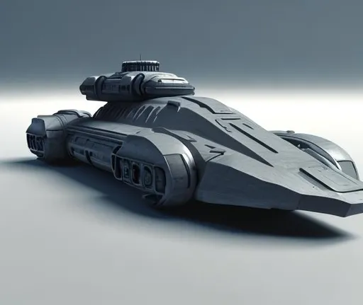 Prompt: hard surface futuristic vehicle concept art, sci fi style art, .obj file, high quality render, ultrarealistic