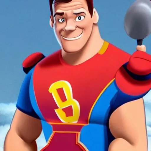 Prompt: john cena as a disney movie