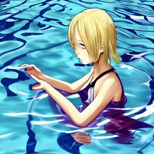 Anime deals girl drowning