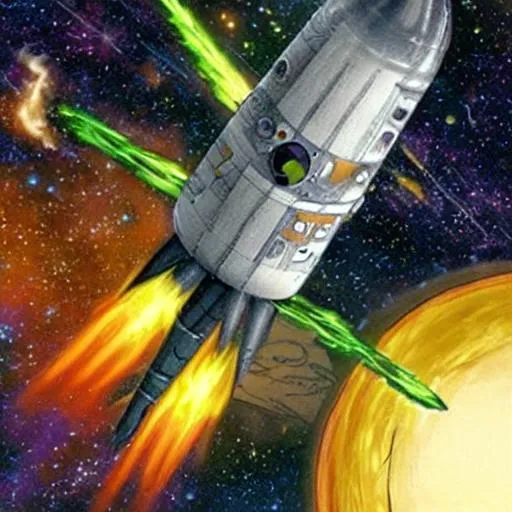 Prompt: cat war Space ship 