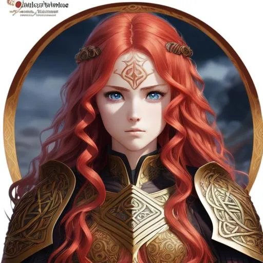 A high quality anime young celtic warrior woman, has... | OpenArt