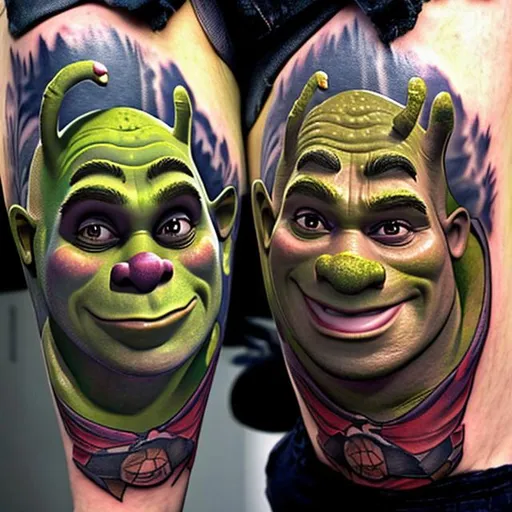 Shrek Film Series, tattoos, shrek, aliExpress, RAP, ranidae, toad