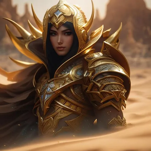 Prompt: upper torso portrait of league of legend's Azir as sand emperor, soft lighting, perfect composition, cinematic, video game trailer, dramatic, detailed painting, 8k, octane render, by makoto shinkai, stanley artgerm lau, wlop, rossdraws, concept art, digital painting, looking into camera,