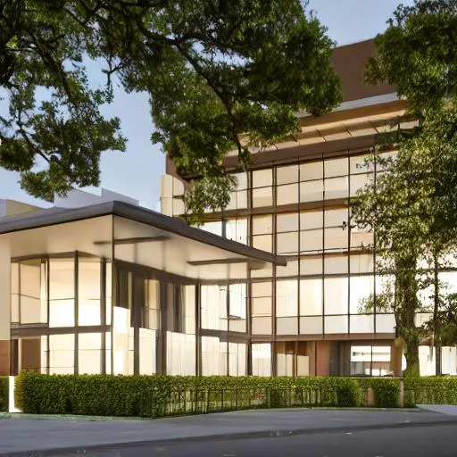 Prompt: Modern government embassy  inspired Congolese architecture with precolonial congolese art inspiration and Congolese minerals, volumetric natural light, ultra realistic, vray,  hd