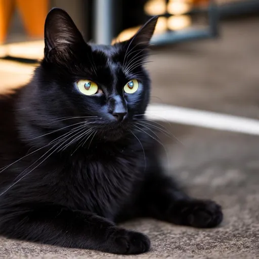 Prompt: Black cat 