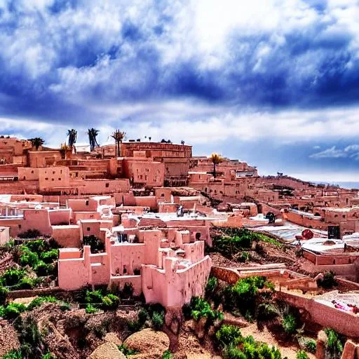 Prompt: long shot scenic professional photograph of {scenery}Morocco, perfect viewpoint, highly detailed, wide-angle lens, hyper realistic, with dramatic sky, polarizing filter, natural lighting, vivid colors, everything in sharp focus, HDR, UHD, 64K