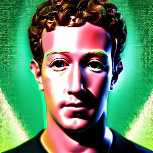 Prompt: Vaporwave cool Render of extremely dated ugly ((Mark Zuckerberg)) aesthetic album cover creepy eyes awkward bad graphics early cgi 1992 magazine scan for Sega Genesis