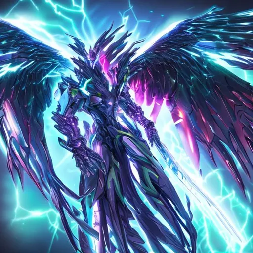 Prompt: Cyber phoenix