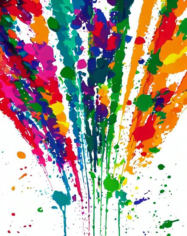 paint splash, advertisement, bright colours, excitem... | OpenArt