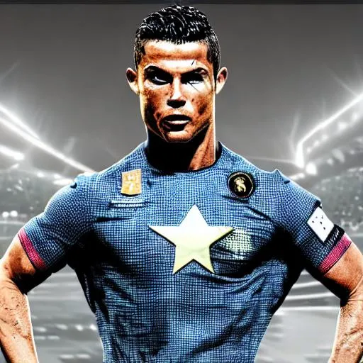 Prompt: Ronaldo superhero