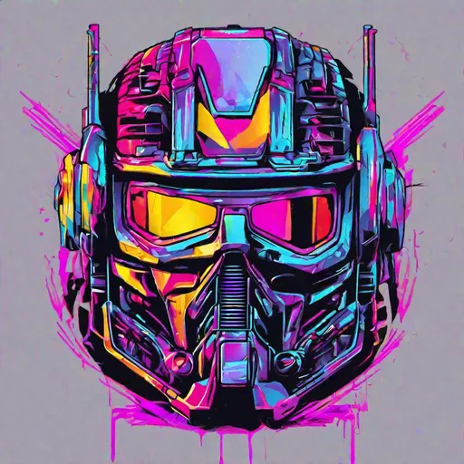 Prompt: Tshirt vector, terminatorgraphic, synthwave, vividcolors, detailed – – s 250 – – q 1