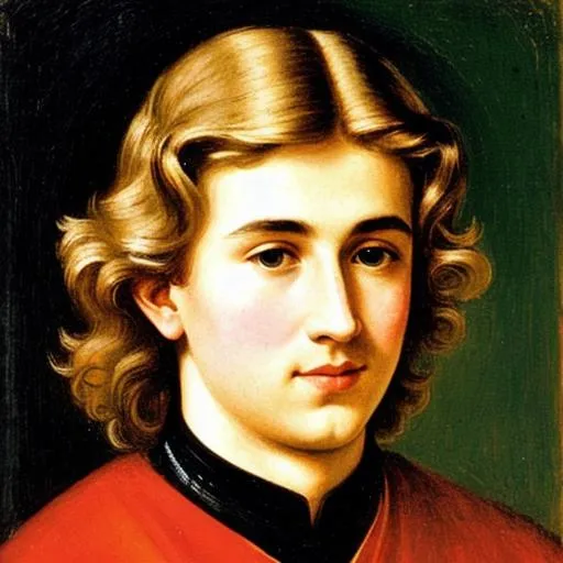 Prompt: portrait of a 10th-century Saxon light-haired prince