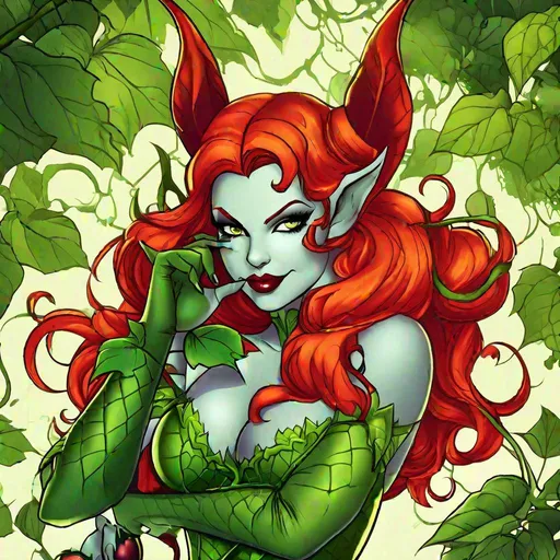 Prompt: succubus of Poison Ivy hot